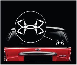 under armour fishing decal