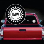 United Auto Workers UAW Logo Window Decal Sticker