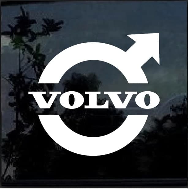 Volvo Logo Window Decal Sticker, Custom Made In the USA