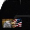 We the people eagle and flag vinyl window decal bumper sticker