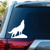 Wolf Howling A2 window decal Sticker