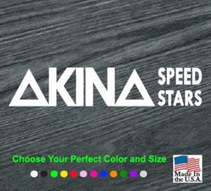 Brand New Universal 2PCS INITIAL D AKINA SPEEDSTAR ABS Plastic Black L – JK Racing Inc