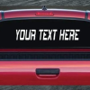custom text large rear window decal sticker