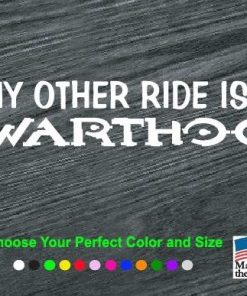 my other ride is a warthog decal sticker