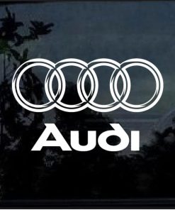 Audi Rings 3d look Car Window Decal Sticker