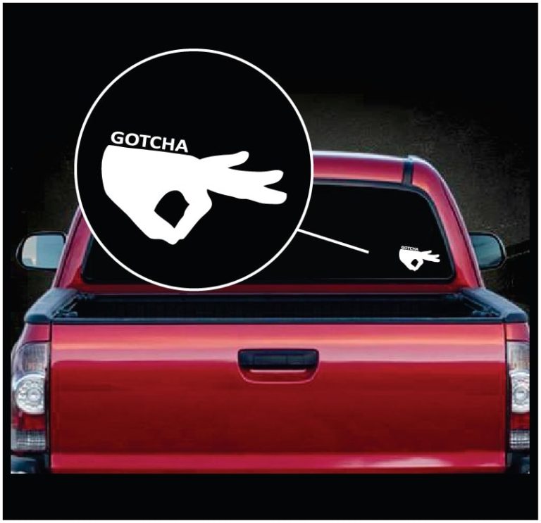  thatlilcabin - Circle Game Hand Made You Look 6 Vinyl Sticker  Decal AS1276 : Automotive