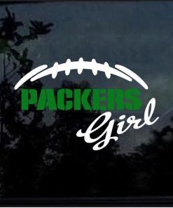 Green Bay Packers Girl Decal Sticker