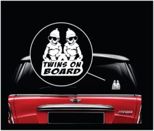 Baby On Board Funny " Hangover" White Vinyl Decal | 6x4 Inches, Car Window Or Laptop Sticker Baby On Board Decal - Foto 8