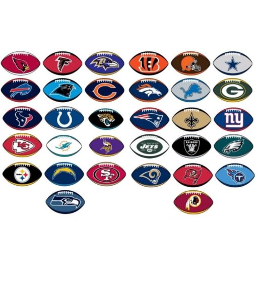 Football Team Decal Sticker Licensed – Custom Sticker Shop