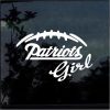 New England Patriots girl decal sticker