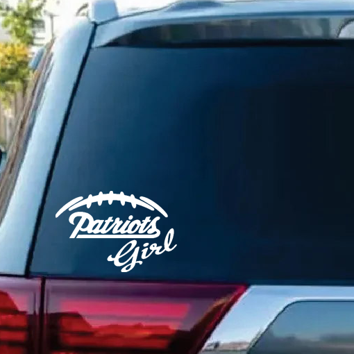 New England Patriots girl Window Decal Sticker