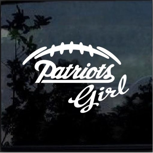 New England Patriots girl decal sticker
