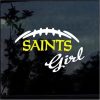 New Orleans Saints girl decal sticker