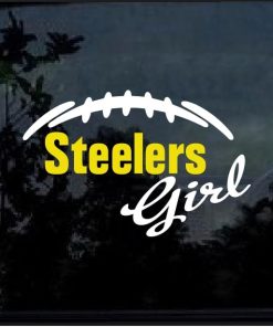 Pittsburgh Steelers Girl Decal Sticker a1