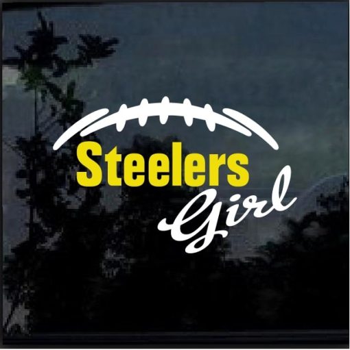 Pittsburgh Steelers Girl Decal Sticker a1