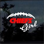 Kansas City Chiefs Girl Window Decal Sticker