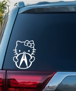 Hello Kitty Acura Window Decal Sticker