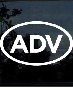 ADVadventure dual sport touring Window Decal Sticker