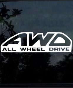 AWD All wheel drive Subaru STI Forester WRX Decal sticker