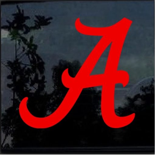 Alabama Crimson Tide A Decal Sticker