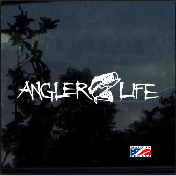 Angler Life Fishing Decal Sticker