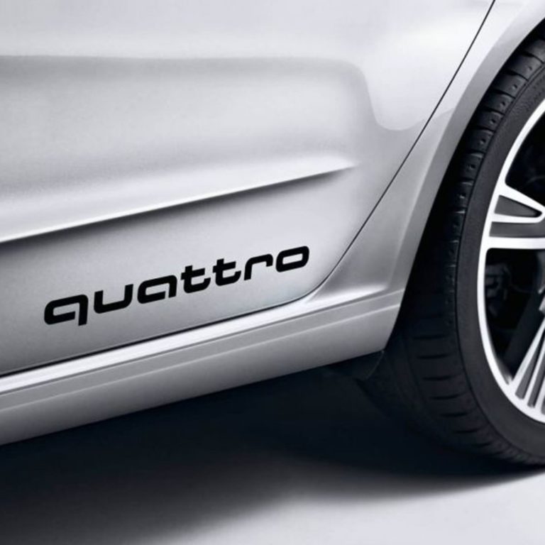 veronderstellen houten Netelig Audi Quattro Side panel decal set of 2 | MADE IN USA
