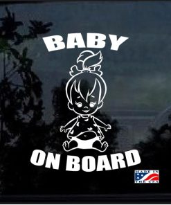 Baby on Board Pebbles decal sticker