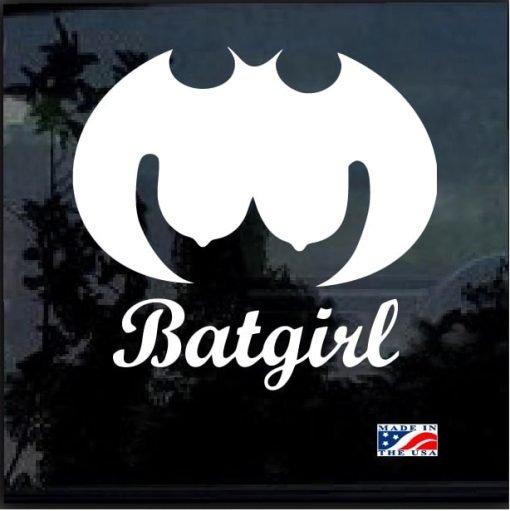 Batgirl Titt Decal Sticker