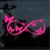 Butterfly Pink Infinity Decal Sticker