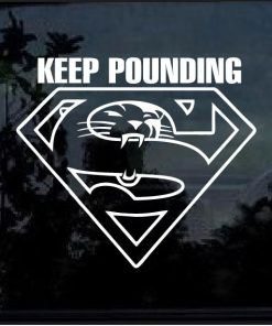 Carolina Panthers Keep Pounding Decal Sticker