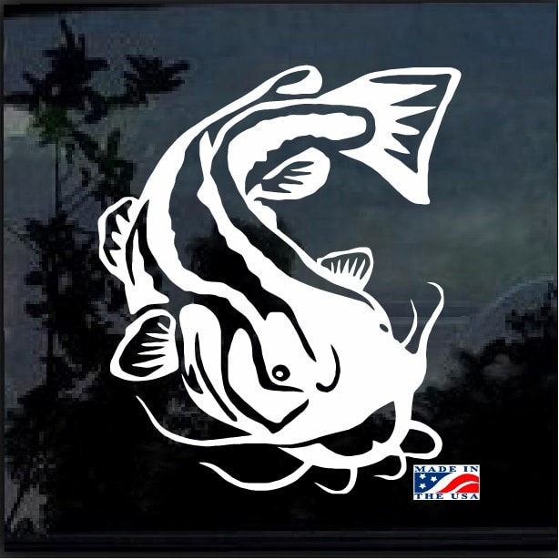 Catfish If Im Not Fishing Decal MD Fishing Truck/Boat Window Stickers 