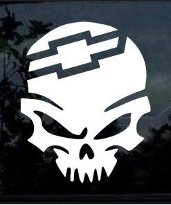 Chevy Skull Decal Sticker