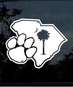 Clemson Tigers Paw Decal Sticker