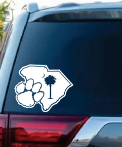 Clemson Tigers Paw Window Decal Sticker