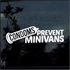 Condoms prevent minivans Decal Sticker