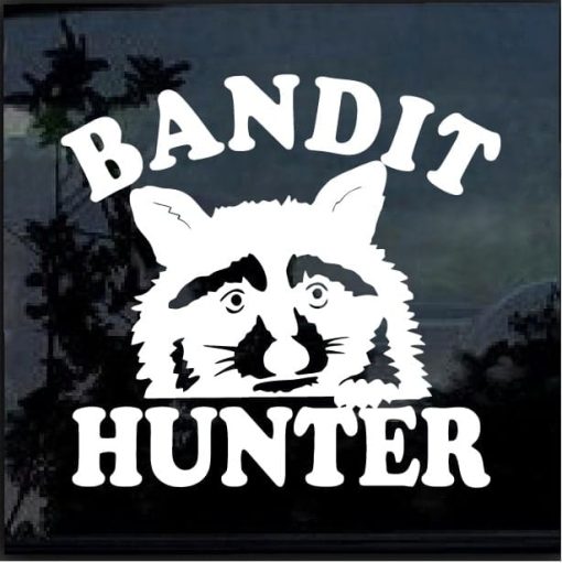 Coon Hunter Bandit Decal Sticker