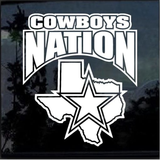 Dallas Cowboys Nation Decal Sticker