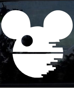 Death Star Disney Mickey Mouse - Cartoon Decal Sticker