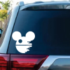 Death Star Disney Mickey Mouse - Cartoon Decal Sticker
