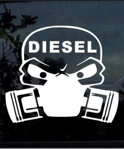Diesel Skull Mask Decal Sticker