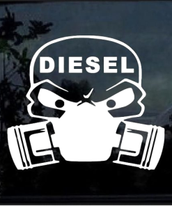 Diesel Skull Mask Truck Decal Sticker