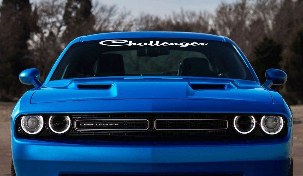 Dodge Challenger Script Windshield Decal sticker