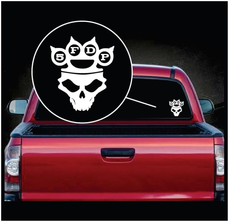 Five Finger Death Punch 5FDP Decal Sticker JDM Funny Vinyl Car Truck Window 7" 