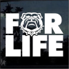 UGA Georgia Bulldogs For Life Window Decal Sticker