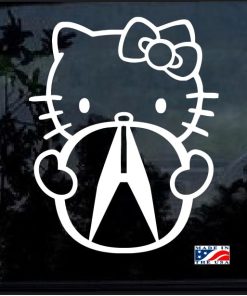 Hello Kitty Acura Decal Sticker