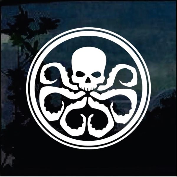 Hydra Marvel Agents Shield window Decal Sticker
