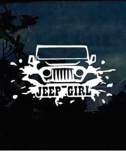 Jeep Decals - Jeep Girl Sticker a4