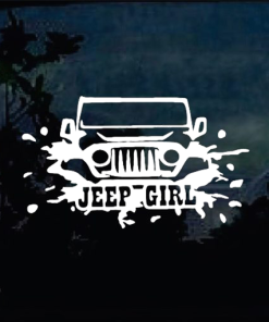 Jeep Girl a4 Jeep - Jeep Wrangler Decals