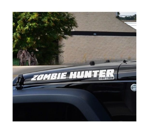 Jeep Zombie Hunter Edition Hood Decals