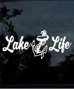 Lake Life Anchor Decal Sticker